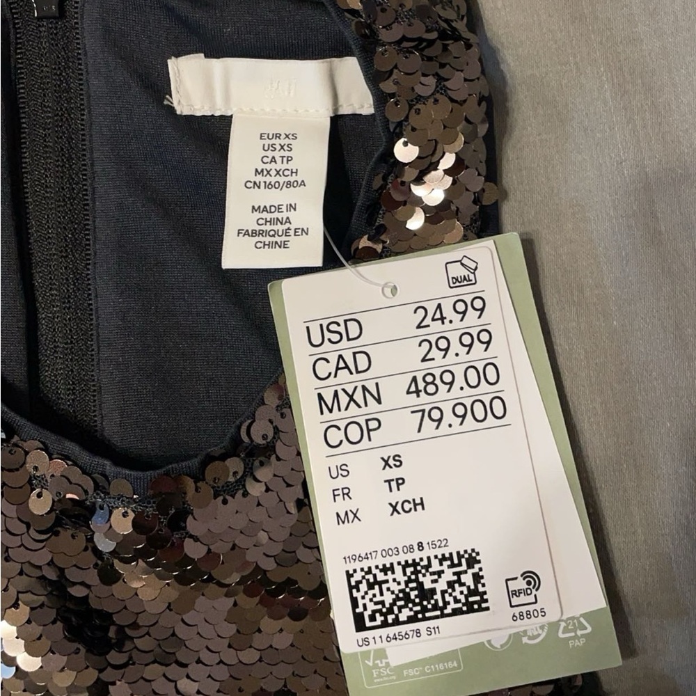 H&M Sequin Racerback Tank! - Picture 2 of 3